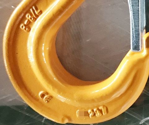 eye sling hook marking